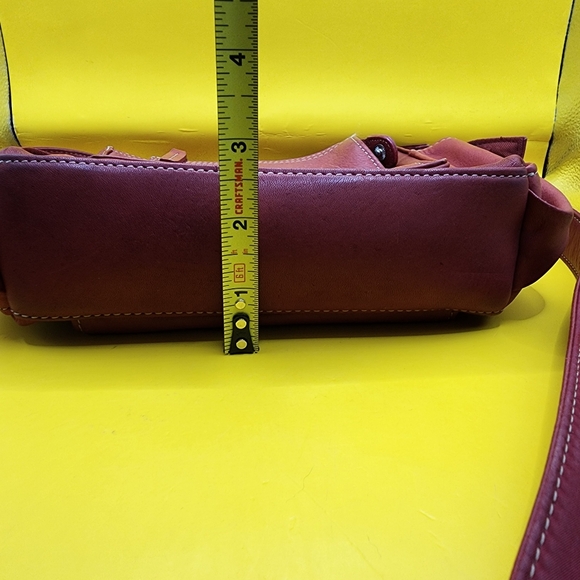Fossil Red Leather Purse Crossbody Bag 9x7" - Picture 13 of 13
